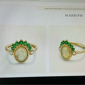 Opal & Emerald Headdress Ring